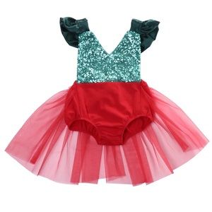 Toddler Christmas Romper Dress